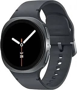 Samsung Galaxy Watch 8 (2025) 40mm LTE Smartwatch, Cushion Design, Fitness Tracker, Sleep Coaching, Running Coach, Energy Score, Heart Rate Tracking, Graphite (Renewed)