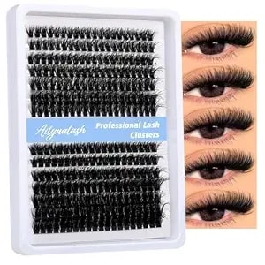 Lash Clusters 50d+60d Eyelash Extensions D Curl Wispy Individual Lashes 10-18mm Eyelash Clusters 280pcs Diy Lash Extension For Beginners