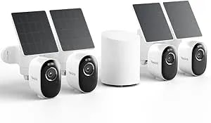 Reolink Home Hub Mini With 4X Argus 3 Pro+Solar Panel, Solar Security Cameras Wireless Outdoor, 2.4/5 Ghz Wifi, Solar/Battery Powered, Smart Detection, Motion Recording, No Monthly Fee