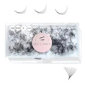 500 Promades Eyelash Fans - 5d-20d, 0.03-0.05-0.07 Thickness, C/Cc/D Curls, 8-18mm - Volume Lash Extensions Premade Lash Fans Pro Pre Made False Eyelashes PestañAs Pelo A Pelo(6d-0.07-D-12)