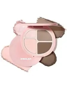 Sheglam Hypersculpt Highlight & Contour Palette 4 Shades 2-In-1 Face Shimmer Highlighter And Matte Contour Bronzer-Cool