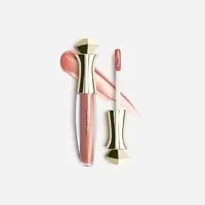 Mirenesse Velvet Lip Gloss Plumper, 3 In 1 Instantly Plumps With Vitamin C + Vitamin E And Vinyl Shine, Vegan And Toxin Free, 73 Romance .05 Oz Mini