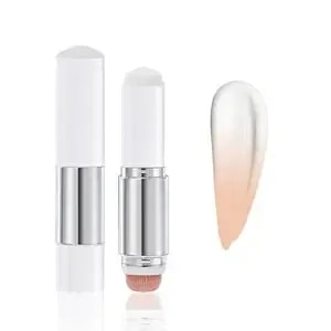 Color Changing Foundation Stick - 2 In 1 Dual Ended White Foundation Stick, Long Lasting Waterproof Full Coverage Concealer Stick For Face (1#Natural)