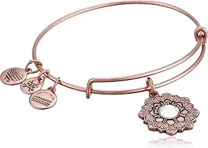 Alex And Ani Women'S Mother Of The Bride Bracelet, Rafaelian Antique Rose, Expandable
