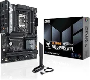 Asus Tuf Gaming b860-Plus Wifi b860 Lga 1851 Atx Motherboard, Intel® Core™ Ultra Series 2 Ready, Advanced Ai Pc-Ready, 12+1+2+1 Stages, ddr5,Pcie 5.0, 3x M.2, Wi-Fi 7, 2.5gb Lan, Usb 20gbps Type-C® - Wi-Fi 7, Usb 20gbps Type-C, Ethernet, Intel Core™ Ultra