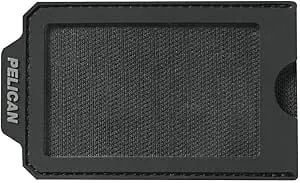 Pelican Patch Id Holder With Velcro Back For Aegis Travel Luggage And Backpack (Black)