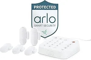 Arlo Home Security System - Alarm System With Wired Keypad Sensor Hub, 5 8-In-1 Sensors & Yard Sign - No Contract Required - DIY Installation - White, SS1501