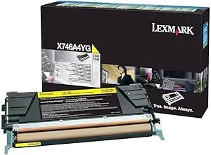 Lexmark X746A4YG Toner Cartridge, Yellow