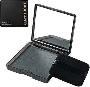 Oil Blotting Sheets For Face, 2026 New Face Blotting Sheets For Oily Skin With Mirror & Makeup Puff, Keeps Makeup Fresh All Day, Oily Skin Blotting Paper For Women (100)