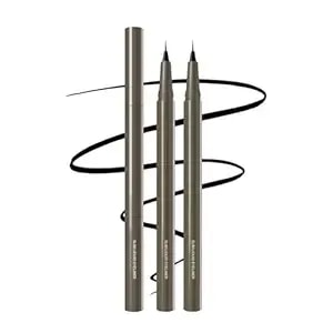 Ultra Fine Liquid Eyeliner Pen, Slim Precision Tip For Winged & Inner Corner Lines, Waterproof Smudge-Proof Quick-Drying, Long-Lasting All-Day Smooth Lightweight Black Eyeliner（2pcs）