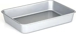 Viking Premium 13 X 9-Inch Nonstick Ceramic Roasting Pan, Made Without Pfas, Heavy Gauge Aluminized Steel Baking Pan Sheet With Reinforced Iron Frame, Even Heating Cookware, Oven Safe To 475f, Silver