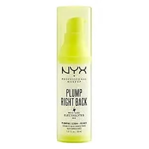 Nyx Professional Makeup Plump Right Back Plumping Serum & Primer, With Hyaluronic Acid