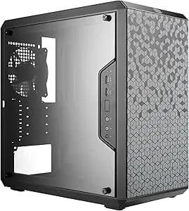 Cooler Master Masterbox Q300L Micro-ATX PC Case – Compact Matx Computer Case With Magnetic Dust Filters, Modular Adjustable I/O Panel, Perforated Airflow Design, 1 X 120mm Pre-Installed Fan, Black