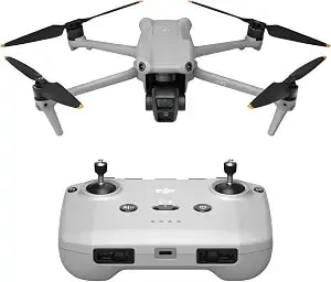 Dji Air 3 (Dji Rc-n2), Drone With Medium Tele & Wide-Angle Dual Primary Cameras, 46-Min Max Flight Time, Omnidirectional Obstacle Sensing, 48mp Photos, 4k/60fps Hdr, Compliance With Faa Remote Id - Medium Tele, Wide-Angle Dual Primary Cameras, 46-Min Max