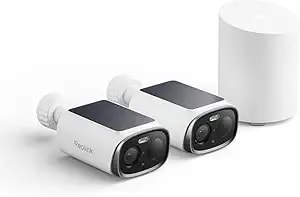 Reolink Security Cameras Wireless Outdoor, 3k 5mp Dual-Band Wifi 6, Person/Vehicle/Animal Smart Ai Detection, ip67, Local Storage, Smart Alerts, No Subscription, Home Hub Mini With 2x Argus Solar