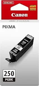 Canon PGI-250 Genuine Pigment Black Ink Tank, Compatible With MG6320, IP7220 & MG5420, MX922, MG5520, MG6420, MG7120, iX6820, iP8720, MG7520, MG6620, And MG5620 Printers