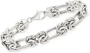 Ross-Simons Sterling Silver Byzantine Double-Link Bracelet