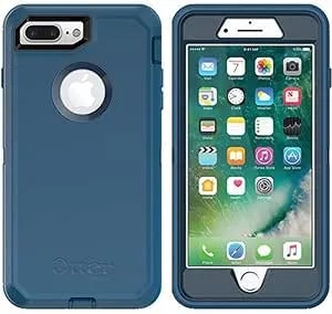 Otterbox Defender Series Case For Iphone 7 Plus (Only) - Retail Packaging - Bespoke Way (Blazer Blue/Stormy Seas Blue)