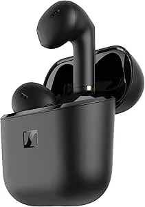 Sennheiser Accentum Open Wireless Earbuds - Open Ear Buds Design, Dynamic Sound & Bluetooth 5.3, ipx4 Splash Protection, 28 Hours Battery Life, Usb-C Charging Case, Music, Phone Calls, Travel, Black