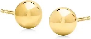 Ross-Simons Italian 6mm 18kt Yellow Gold Ball Stud Earrings