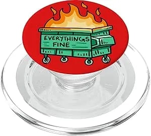 Popsockets Phone Grip – Funny Popsocket - Everythings Fine Popsockets Popgrip For Magsafe