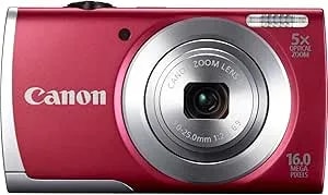 Canon 8255b001 16.0 Megapixel Powershot(R) a2500 Digital Camera (Red) 6.20in. X 4.90in. X 2.20in. (Renewed)