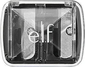 E.L.F., Dual-Pencil Sharpener, Convenient, Essential Tool, Sharpens, Easy To Clean, Travel-Friendly, Compact, Includes Bonus Small Sharpener