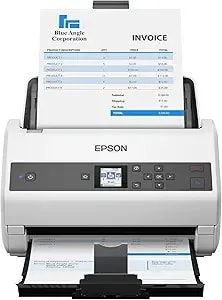 Epson Workforce Ds-970 Sheetfed Scanner - 600 Dpi Optical,White