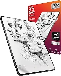 Zagg Fusion Canvas Screen Protector For Ipad 11-Inch (a16) & Ipad 10.9-Inch (10th Gen) - Paper-Like Texture, Matte, Scratch-Resistant, Invisibleshield, Anti-Glare, Easy Install