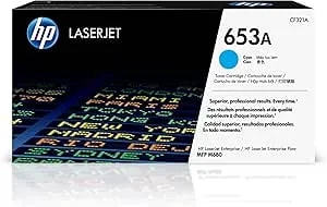 Hp 653a Cyan Toner Cartridge - Works Color Laserjet Enterprise Mfp m680 Series - cf321a