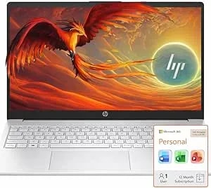 HP Business Laptop With Microsoft Office 365, 1TB Onedrive And 128GB SSD, 8GB RAM, 4-Core Intel Processor - No Mouse, Fast Response, Long Battery Life, Good Value