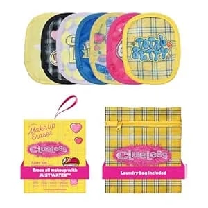 The Original Makeup Eraser 7-Day Set, Erase All Makeup With Just Water, Including Waterproof Mascara, Eyeliner, Foundation, Lipstick, Sunscreen, And More! Clueless, 7ct.