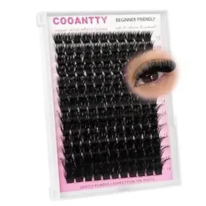 Fluffy Lash Clusters 200d Mink Effect Mega Volume Eyelashes Clusters Salon-Quality Born Soft Comfort Cluster Lashes 10-18mm Dramatic Full Look Eyelashes D Curly Easy Application For Professional Look