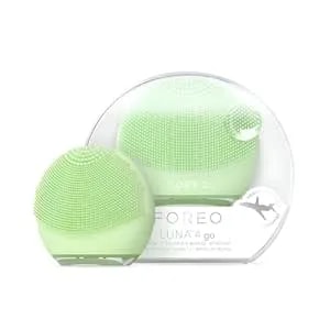 Foreo Luna 4 Go Face Cleansing Brush & Firming Massager - Premium Face Care - Enhances Absorption - Simple Skin Care Tools - For All Skin Types- Pistachio