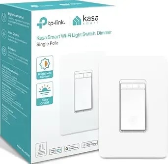 Kasa Smart Dimmer Switch hs220, Single Pole, Needs Neutral Wire - 2.4ghz Wi-Fi Light Switch, Works With Alexa & Google Home, Ul Certified, No Hub Required, White