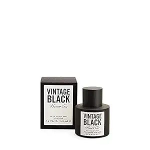 Kenneth Cole Vintage Black Eau De Toilette Spray Cologne For Men, 3.4 Fl. Oz. - Fades Into A Deeper, Mellow Wood Tones Appropriate For The Office Or Everyday Wear