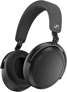 Sennheiser Momentum 4 Wireless Noise Cancelling Headphones - Bluetooth Headset For Crystal-Clear Calls With Adaptive Noise Cancellation, Over-Ear Headphones, 60h Battery Life, Folding Design, Black