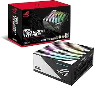 ASUS ROG Loki SFX-L 1200W Titanium PSU (Fully Modular Power Supply, 80+ Titanium, 120mm PWM ARGB Fan, Aura Sync, ATX 3.0 Compatible, Pcie 5.0 Ready, 10 Year Warranty)