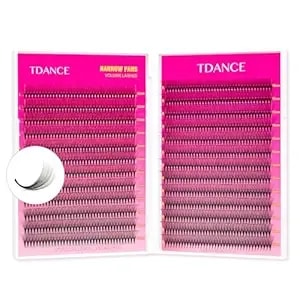 Tdance Narrow Premade Lash Fans 1000 Fans Pre Made Fans Lash Extensions Darker & Denser Premade Fans Eyelash Extensions Volume Lash Extension(16d-0.05-D-8-15mm)