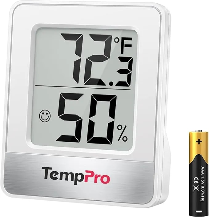 Temppro tp49 Digital Hygrometer Indoor Thermometer - Humidity Meter Room Thermometer With Temperature And Humidity Monitor Mini Hygrometer (Previously Thermopro)