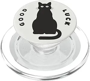 Popsockets Cat Phone Grip - Good Luck Black Cat Popsockets Popgrip For Magsafe