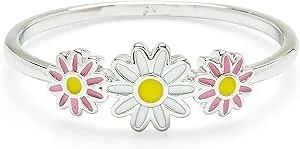 Pura Vida Silver Disney Daisy Duck Enamel Ring - Brass Base Band, Rhodium Plating
