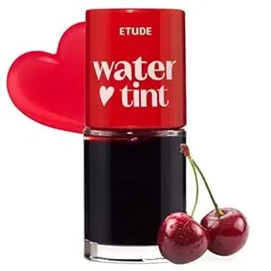 Etude Dear Darling Water Tint - Cherry Ade (9g) - Vivid Color Lip Stain With Moisturizing Weightless & Non-Sticky Finish Lip Stain - Smudge-Proof Lip Tint - Korean Makeup, Kbeauty