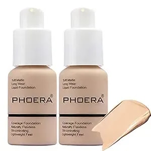 30ml Full Coverage Foundation Flawless Concealer Foundation Matte Oil Control Concealer Long Lasting Moisturizing Base Liquid Cover Cream Colour Changing Foundations For Women&Girls