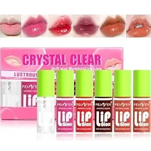 Charm Kiss 6 Colors Mini Lip Oil Drip Lip Stain, Hydrating Lip Glow Oil,Shiny Transparent Toot Plumping Lip Gloss,Korean Fashion Lip Glosslip Oil Tinted For Dry Lips Lip Care Product, Non-Sticky