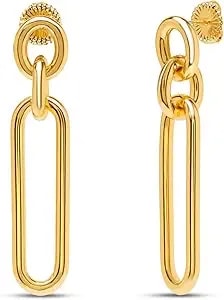 Martha Stewart Elegant Gold Dangle Earrings, 2 Inches