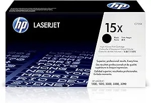 Hp Original 15x Black High-Yield Toner Cartridge - Works Laserjet 1200, 1220, 3300, 3310, 3320, 3330, 3380, 3390 Series - c7115x