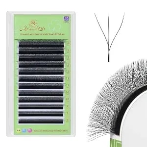 W Eyelash Extensions 3d Volume Premade Fan Natural Soft Matte Lash Professional Salon Supplies (3d,0.10mm,D,8-15mm)