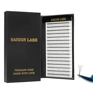Wispy Promade Fans 3d 5d 6d 8d, Narrow Base Laser Tech Eyelash Extensions, C D Curl, Single & Mixed Lengths 6–15mm, Loose Lash Fans For Professional Use (Black-D-0.07-8-15mm-5d)