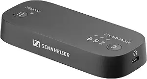 Sennheiser bta1 Tv Transmitter For Bluetooth Auracast Wireless Headphones - Built-In Virtual Surround Sound And Speech Clarity Modes, Hdmi, Optical, Analog Connections, Up To 50-Meter Wireless Range